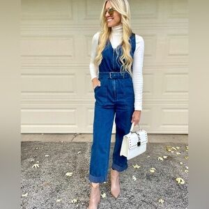 Rachel Comey Blue Denim Overalls